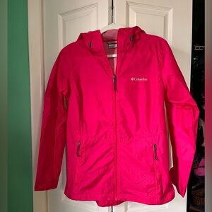 Columbia Fuchsia Rain Jacket